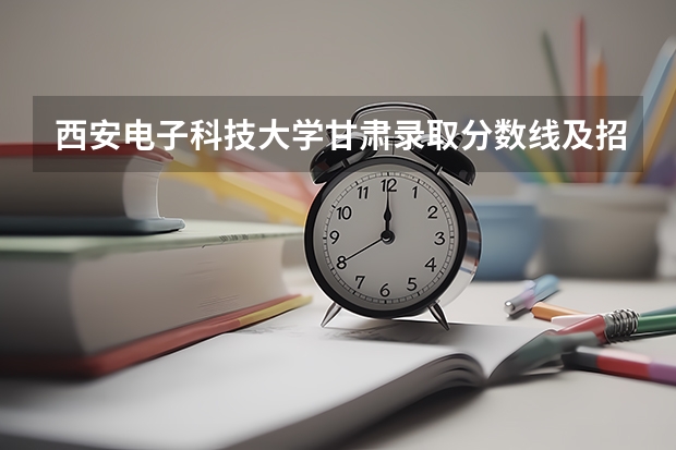 西安电子科技大学甘肃录取分数线及招生人数