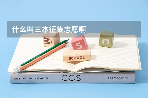 什么叫三本征集志愿啊
