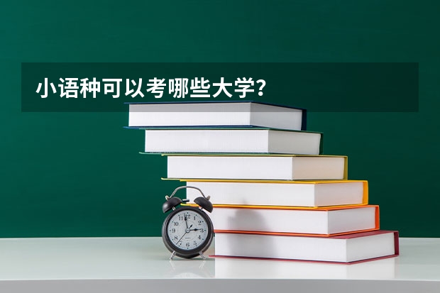 小语种可以考哪些大学?