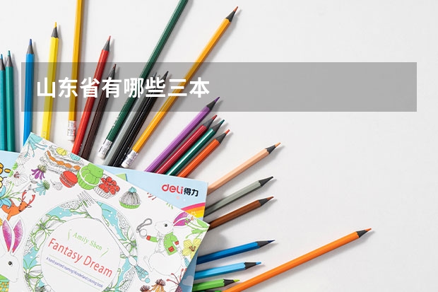 山东省有哪些三本