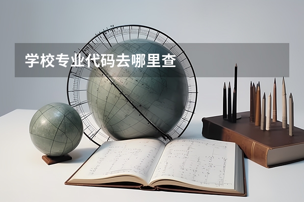 学校专业代码去哪里查