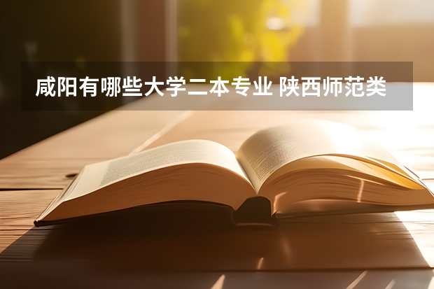 咸阳有哪些大学二本专业 陕西师范类二本大学有哪些
