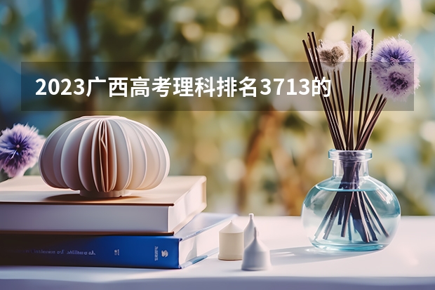 2023广西高考理科排名3713的考生报什么大学好 往年录取分数线